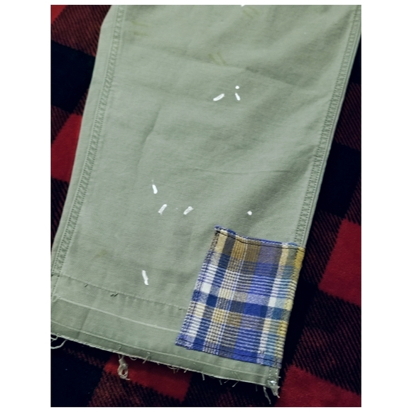 CUSTOMIZED POLO RALPH LAUREN DISTRESSED/REPAIRED MILITARY PANTS- 36"x30" - Picture 7 of 13